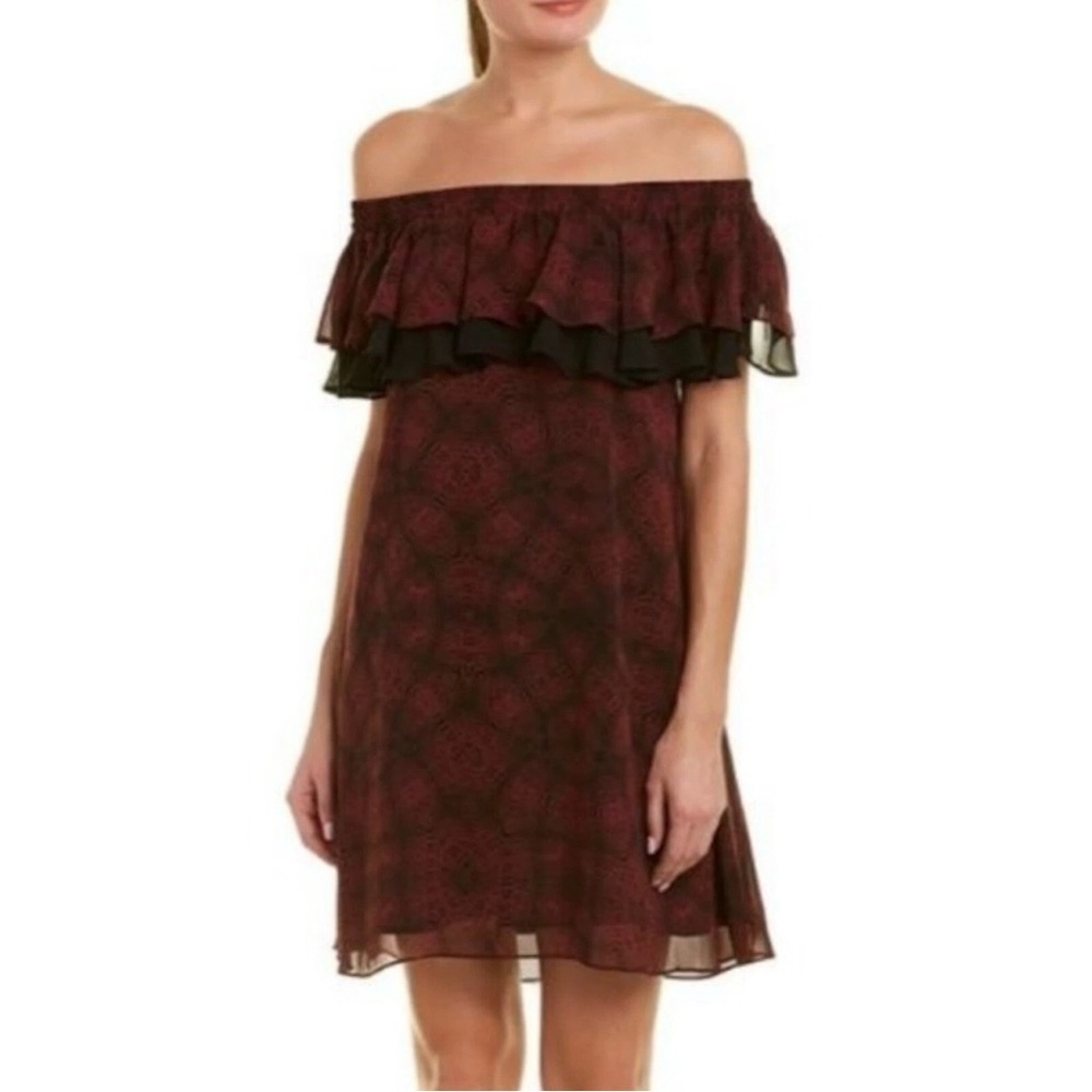Sam Edelman Off The Shoulder Snake Print Dress
